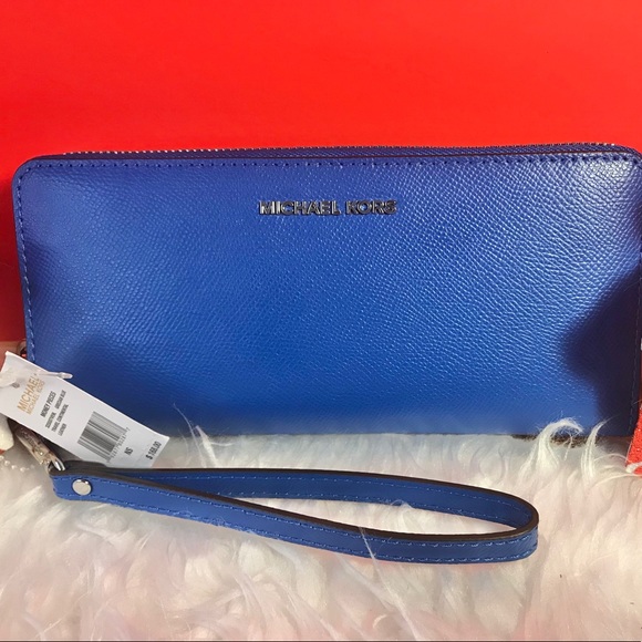 ‼️SALE NEW MK ‼️ MICHAEL KORS WALLET WRISTLET BLUE - Picture 2 of 8